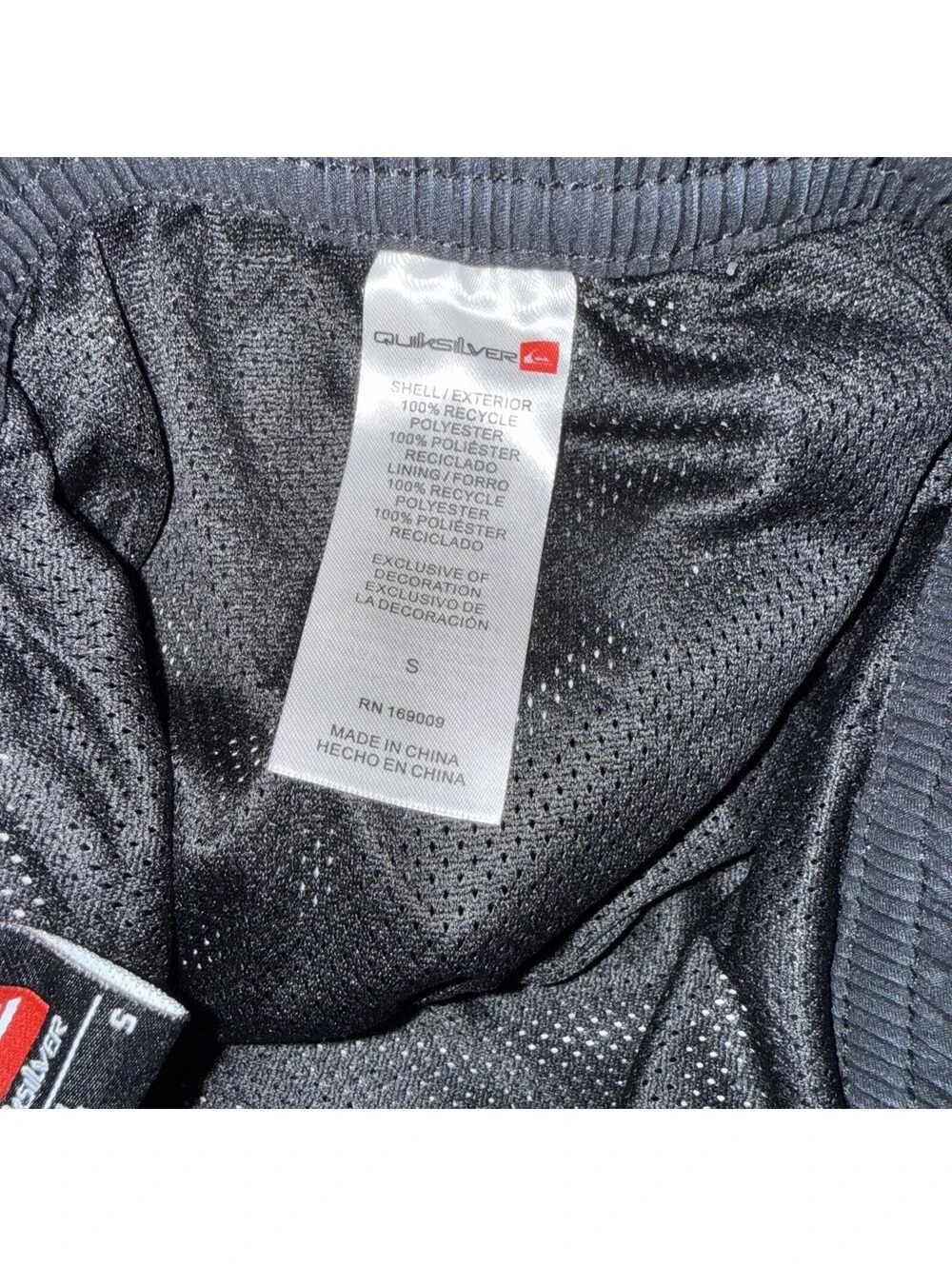Quiksilver Men's Small Massive Swim Trunks Black-To-White QM14VL001 New